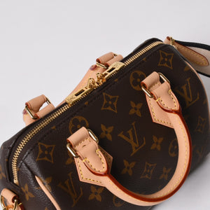 Like new LOUIS VUITTON Handbag M46234 Speedy Bandouliere 20 Brown Monogram Used 4a004913