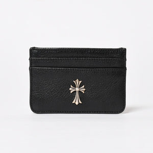 新品未使用 CHROME HEARTS クロムハーツ DOUBLE SIDE ダブルサイド タイニー クロス カードケース シルバー925 中古 4a005185