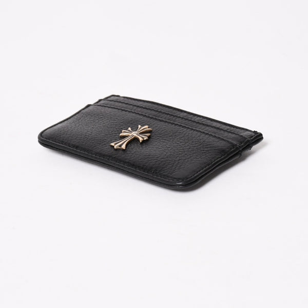 新品未使用 CHROME HEARTS クロムハーツ DOUBLE SIDE ダブルサイド タイニー クロス カードケース シルバー925 中古 4a005185