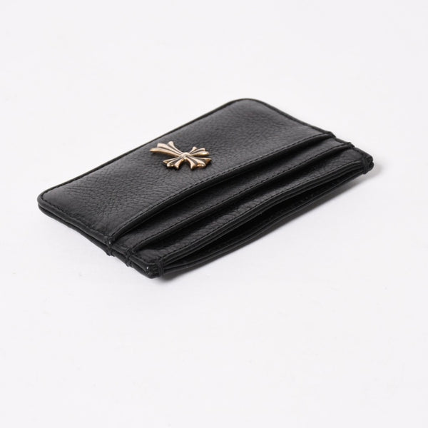 新品未使用 CHROME HEARTS クロムハーツ DOUBLE SIDE ダブルサイド タイニー クロス カードケース シルバー925 中古 4a005185