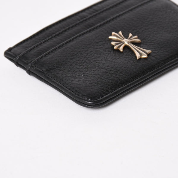 新品未使用 CHROME HEARTS クロムハーツ DOUBLE SIDE ダブルサイド タイニー クロス カードケース シルバー925 中古 4a005185