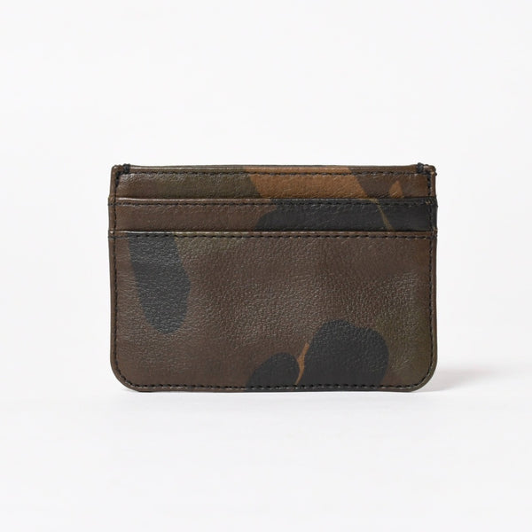 新品未使用 CHROME HEARTS クロムハーツ DOUBLE SIDE ダブルサイド カードケース スクロールラベルロゴ 迷彩 シルバー925 レザー 中古 4a005177