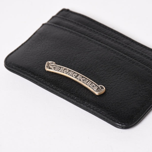新品未使用 CHROME HEARTS クロムハーツ DOUBLE SIDE ダブルサイド タイニー クロス カードケース シルバー925 中古 4a005185