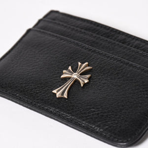新品未使用 CHROME HEARTS クロムハーツ DOUBLE SIDE ダブルサイド タイニー クロス カードケース シルバー925 中古 4a005185