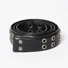 CHROME HEARTS クロムハーツ STRAP DBL ROW OF GROMMETS ストラップ ダブル ロウ オブ グロメッツ サイズ36 シルバー925 美品 中古 4a005183