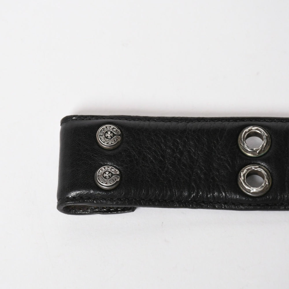 CHROME HEARTS クロムハーツ STRAP DBL ROW OF GROMMETS ストラップ ダブル ロウ オブ グロメッツ サイズ36 シルバー925 美品 中古 4a005183