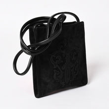画像をギャラリービューアに読み込む, 極美品 CHROME HEARTS クロムハーツ スクエアポケット ヴァインダガー ショルダーバッグ スエード 中古 4a005201