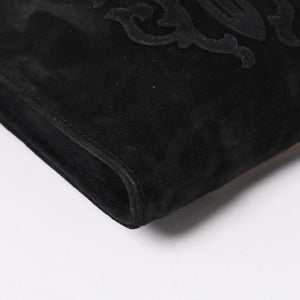 Very Good Condition CHROME HEARTS Square Pocket Vine Dagger Shoulder Bag Suede Used 4a005201
