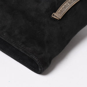 Very Good Condition CHROME HEARTS Square Pocket Vine Dagger Shoulder Bag Suede Used 4a005201