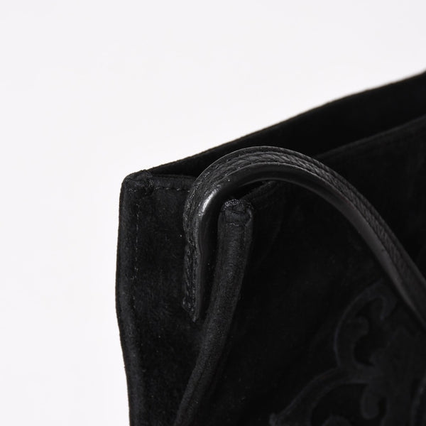 Very Good Condition CHROME HEARTS Square Pocket Vine Dagger Shoulder Bag Suede Used 4a005201