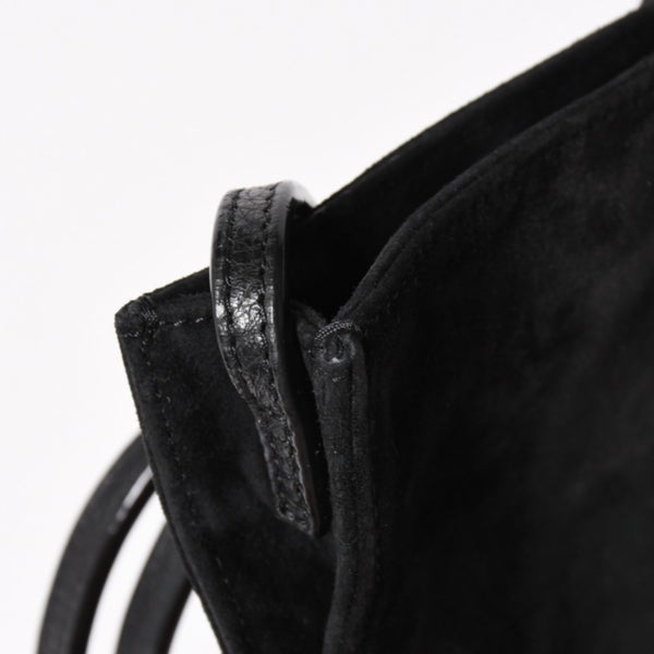 Very Good Condition CHROME HEARTS Square Pocket Vine Dagger Shoulder Bag Suede Used 4a005201