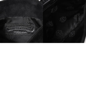 Very Good Condition CHROME HEARTS Square Pocket Vine Dagger Shoulder Bag Suede Used 4a005201