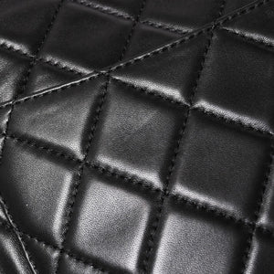 CHANEL CHANEL 2.55 Roll Clutch Bag No. 14 Coco Mark Lambskin Black Ruthenium Hardware Good Condition Used 4a005113