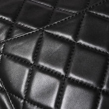 画像をギャラリービューアに読み込む, CHANEL シャネル 2.55 ロール クラッチバッグ 14番台 ココマーク ラムスキン ブラック ルテニウム金具 美品 中古 4a005113