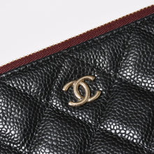 画像をギャラリービューアに読み込む, 極美品 CHANEL シャネル Classic Large Pouch クラシック ラージ ポーチ A82552 25番台 ココマーク キャビアスキン ブラック 中古 4a005114