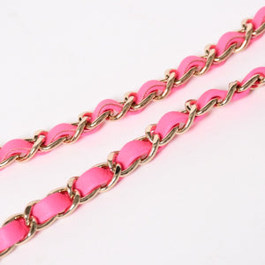 Very Good Condition CHANEL Vanity Chain Shoulder Bag Random Number Coco Mark Patent Leather Pink Gold Hardware Used 4a005084