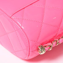 画像をギャラリービューアに読み込む, 極美品 CHANEL シャネル バニティ チェーンショルダーバッグ ランダム番台 ココマーク パテントレザー ピンク ゴールド金具 中古 4a005084