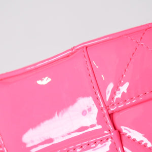 Very Good Condition CHANEL Vanity Chain Shoulder Bag Random Number Coco Mark Patent Leather Pink Gold Hardware Used 4a005084
