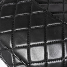画像をギャラリービューアに読み込む, CHANEL シャネル 2.55 ロール クラッチバッグ 14番台 ココマーク ラムスキン ブラック ルテニウム金具 美品 中古 4a005113