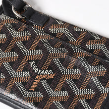 画像をギャラリービューアに読み込む, 極美品 GOYARD ゴヤール アンジュ ミニ トートバッグ ハンドバッグ ポーチ PVC レザー ブラック ブラウン 中古 4a005117