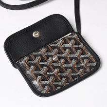 画像をギャラリービューアに読み込む, 極美品 GOYARD ゴヤール アンジュ ミニ トートバッグ ハンドバッグ ポーチ PVC レザー ブラック ブラウン 中古 4a005117