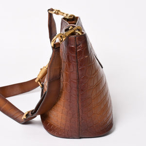 Very good condition GUCCI Shoulder bag Bucket bag Crossbody bag New Jackie Brown 380579 Gold hardware Rare Used 4a004854