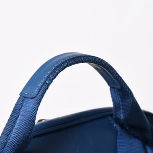 LOUIS VUITTON ルイヴィトン ミカエル バックパック N41353 ダミエアンフィニ ネプテューヌ ブルー 型押しレザー リュックサック BA0134 メタル金具 良品 中古 4a005096