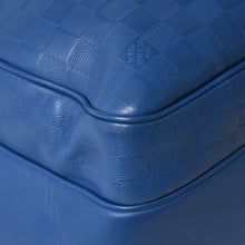 Load image into Gallery viewer, LOUIS VUITTON ルイヴィトン ミカエル バックパック N41353 ダミエアンフィニ ネプテューヌ ブルー 型押しレザー リュックサック BA0134 メタル金具 良品 中古 4a005096