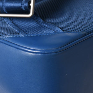LOUIS VUITTON ルイヴィトン ミカエル バックパック N41353 ダミエアンフィニ ネプテューヌ ブルー 型押しレザー リュックサック BA0134 メタル金具 良品 中古 4a005096