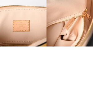 極美品 LOUIS VUITTON ルイヴィトン ロックイットPM ハンドバッグ モノグラムヴェルニ M90251 イエロー ブラック ゴールド金具 中古 4a005262
