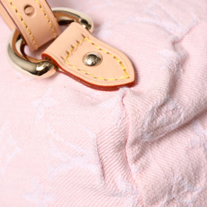 Like new LOUISVUITTON Monogram Denim Venice M13031 Monogram Denim Canvas Backpack Pink Gold Hardware Used 4a005121