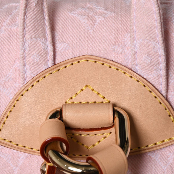 Like new LOUISVUITTON Monogram Denim Venice M13031 Monogram Denim Canvas Backpack Pink Gold Hardware Used 4a005121