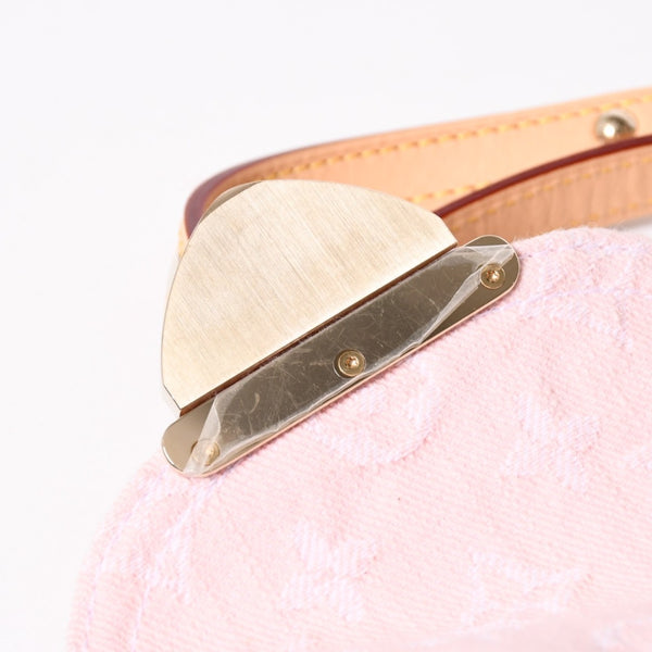 Like new LOUISVUITTON Monogram Denim Venice M13031 Monogram Denim Canvas Backpack Pink Gold Hardware Used 4a005121