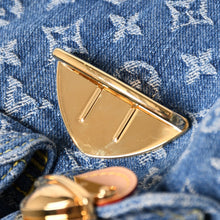 画像をギャラリービューアに読み込む, 新品同様 LOUISVUITTON ルイヴィトン モノグラムデニム ヴェニス M46836 モノグラム デニム キャンバス リュック ブルー ゴールド金具 中古 4a005038