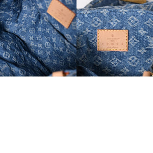 Like new LOUISVUITTON Monogram Denim Venice M46836 Monogram Denim Canvas Backpack Blue Gold Hardware Used 4a005038