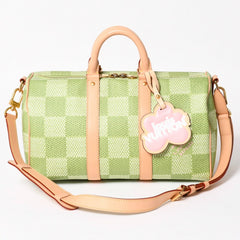 Very good condition LOUIS VUITTON Keepall Bandouliere 35 2WAY bag N40671 Damier Golf Green Tyler,The Creator Used 4a005112