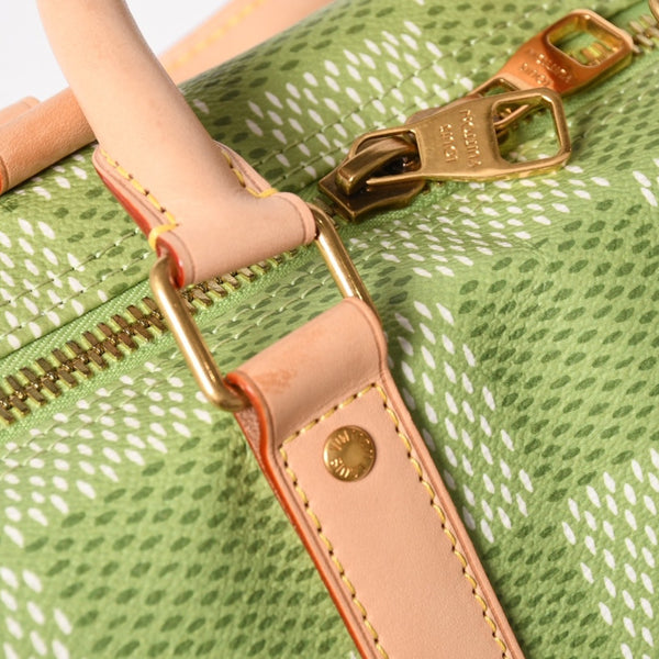 Very good condition LOUIS VUITTON Keepall Bandouliere 35 2WAY bag N40671 Damier Golf Green Tyler,The Creator Used 4a005112