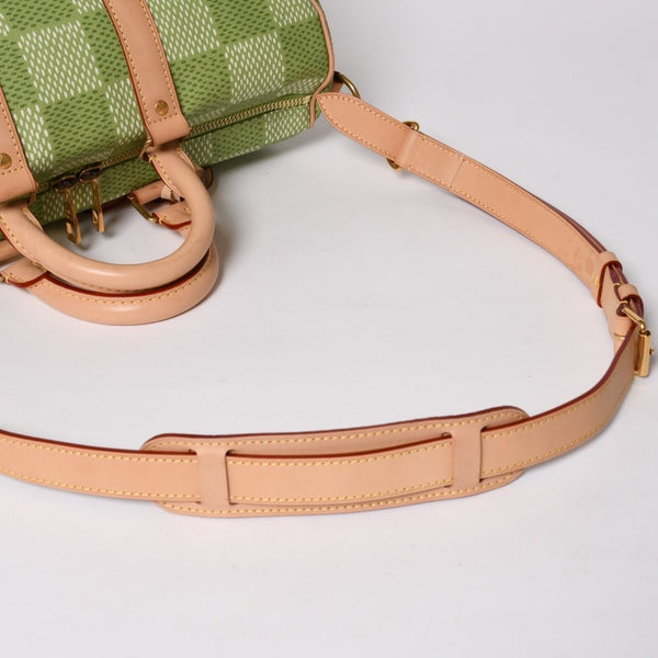 Very good condition LOUIS VUITTON Keepall Bandouliere 35 2WAY bag N40671 Damier Golf Green Tyler,The Creator Used 4a005112