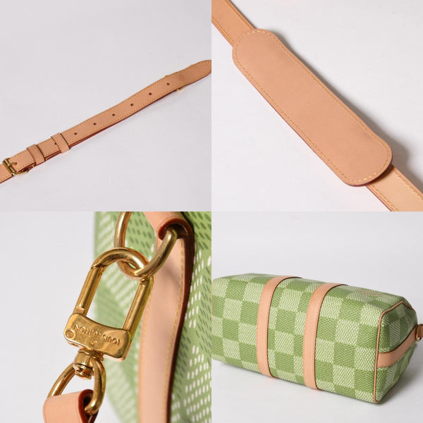 Very good condition LOUIS VUITTON Keepall Bandouliere 35 2WAY bag N40671 Damier Golf Green Tyler,The Creator Used 4a005112
