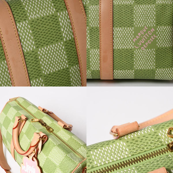 Very good condition LOUIS VUITTON Keepall Bandouliere 35 2WAY bag N40671 Damier Golf Green Tyler,The Creator Used 4a005112