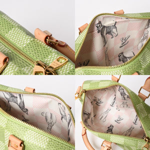 Very good condition LOUIS VUITTON Keepall Bandouliere 35 2WAY bag N40671 Damier Golf Green Tyler,The Creator Used 4a005112
