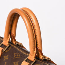 画像をギャラリービューアに読み込む, LOUIS VUITTON ルイヴィトン スピーディ25 ハンドバック M41528 モノグラム PVCコーティングキャンバス レザー ブラウン ゴールド金具 美品 中古 4a004905