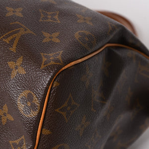 LOUIS VUITTON Speedy 25 Handbag M41528 Monogram PVC Coated Canvas Leather Brown Gold Hardware Good Condition Used 4a004905