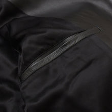 Load image into Gallery viewer, 極美品 CELINE セリーヌ ダブルライダースジャケット ブラック ホワイト カーフスキン 2E235599E シルバー金具 サイズ36 中古 4a005126