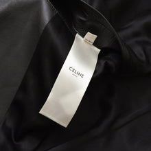 Load image into Gallery viewer, 極美品 CELINE セリーヌ ダブルライダースジャケット ブラック ホワイト カーフスキン 2E235599E シルバー金具 サイズ36 中古 4a005126