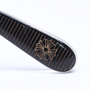 CHROME HEARTS クロムハーツ AMBIDIXTROUS ウェリントン型サングラス 伊達メガネ CHプラス BK-18KGP 53□21-151 日本製 美品 中古 4a005127