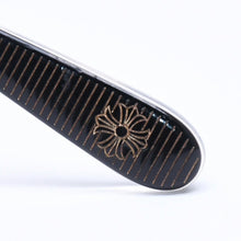 Load image into Gallery viewer, CHROME HEARTS クロムハーツ AMBIDIXTROUS ウェリントン型サングラス 伊達メガネ CHプラス BK-18KGP 53□21-151 日本製 美品 中古 4a005127