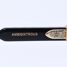 Load image into Gallery viewer, CHROME HEARTS クロムハーツ AMBIDIXTROUS ウェリントン型サングラス 伊達メガネ CHプラス BK-18KGP 53□21-151 日本製 美品 中古 4a005127