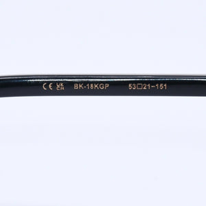 CHROME HEARTS クロムハーツ AMBIDIXTROUS ウェリントン型サングラス 伊達メガネ CHプラス BK-18KGP 53□21-151 日本製 美品 中古 4a005127
