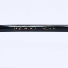 Load image into Gallery viewer, CHROME HEARTS クロムハーツ AMBIDIXTROUS ウェリントン型サングラス 伊達メガネ CHプラス BK-18KGP 53□21-151 日本製 美品 中古 4a005127